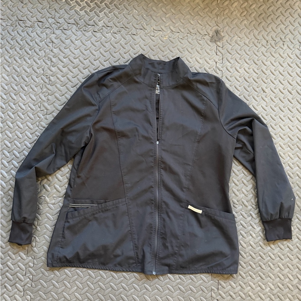 Cherokee Black Utility Zip Jacket - Picture 2 of 4